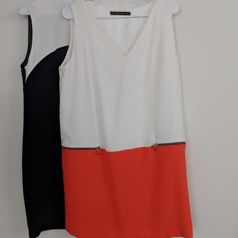 2 ZARA shift dresses SZ Large